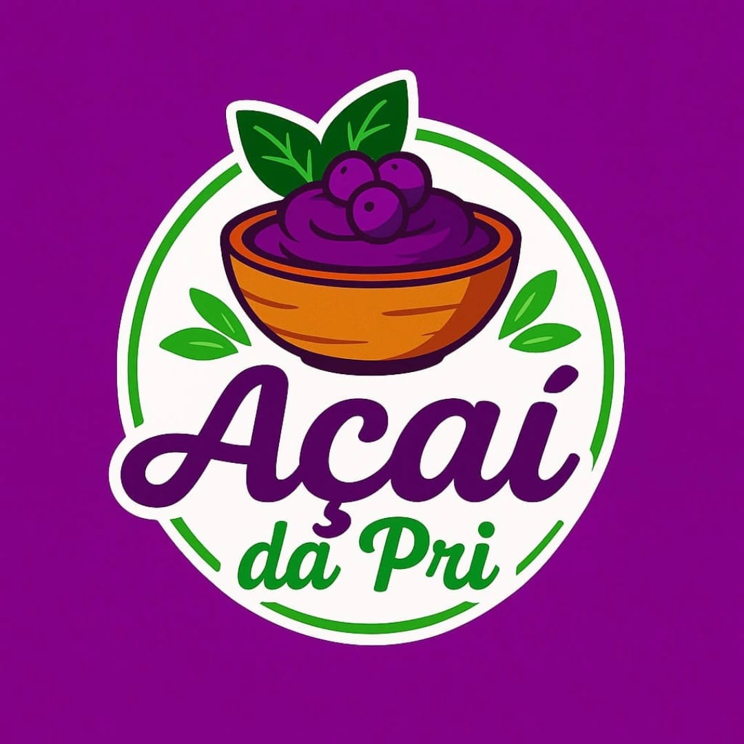Logo Açaí da Pri